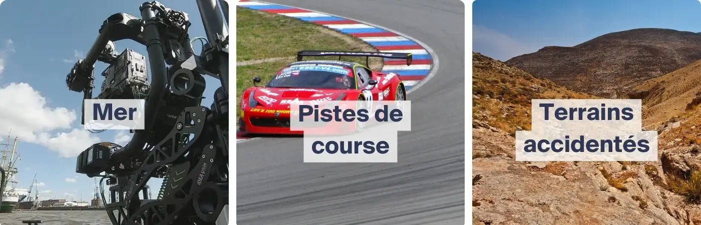 Stabilization applications for ACE camera movements