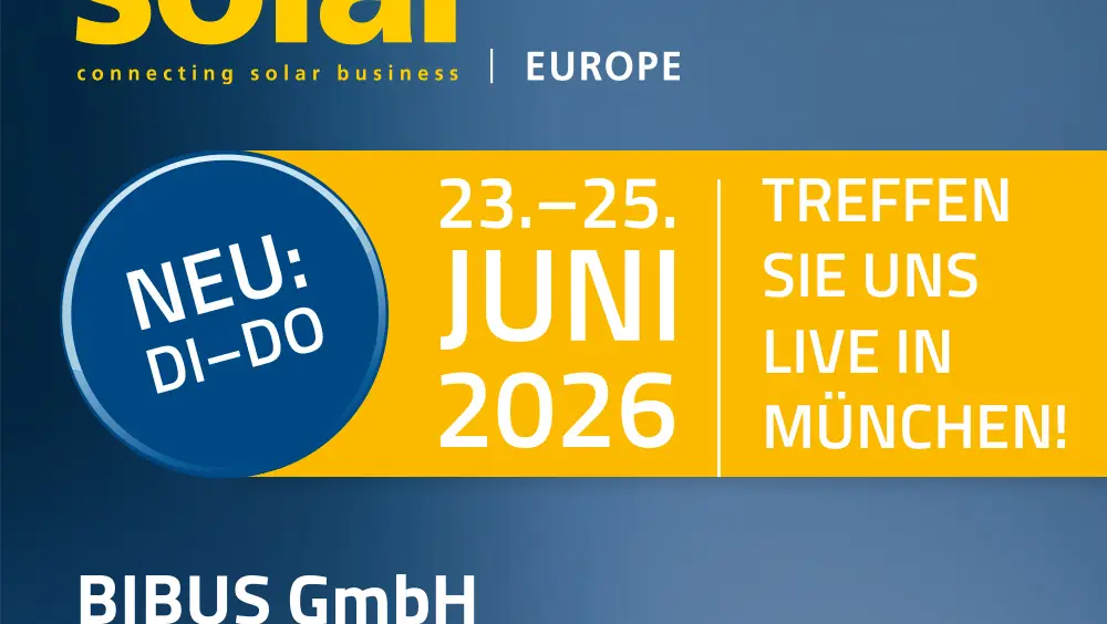 BIBUS auf der Intersolar Europe 2026 in München