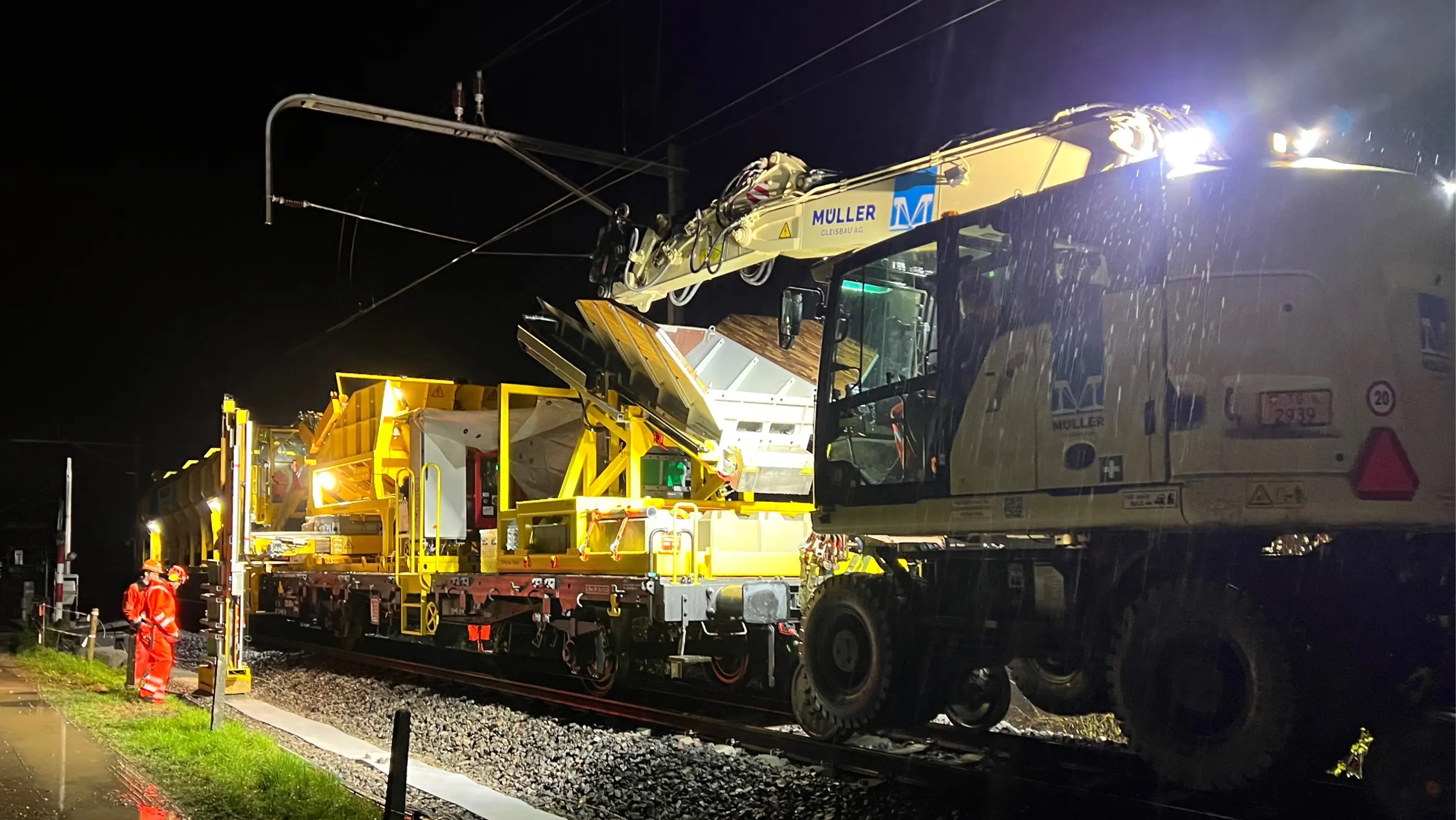 Greater precision during track laying