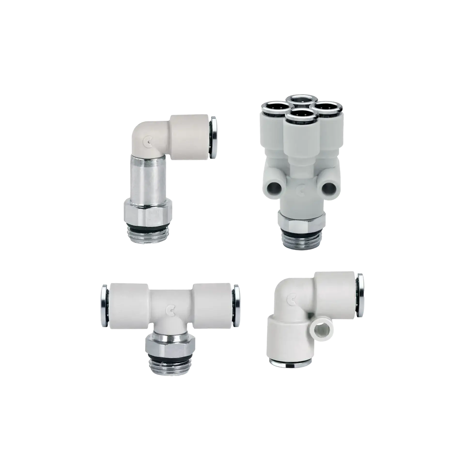 Series 7000 Fluidics push-in fittings for water cooling