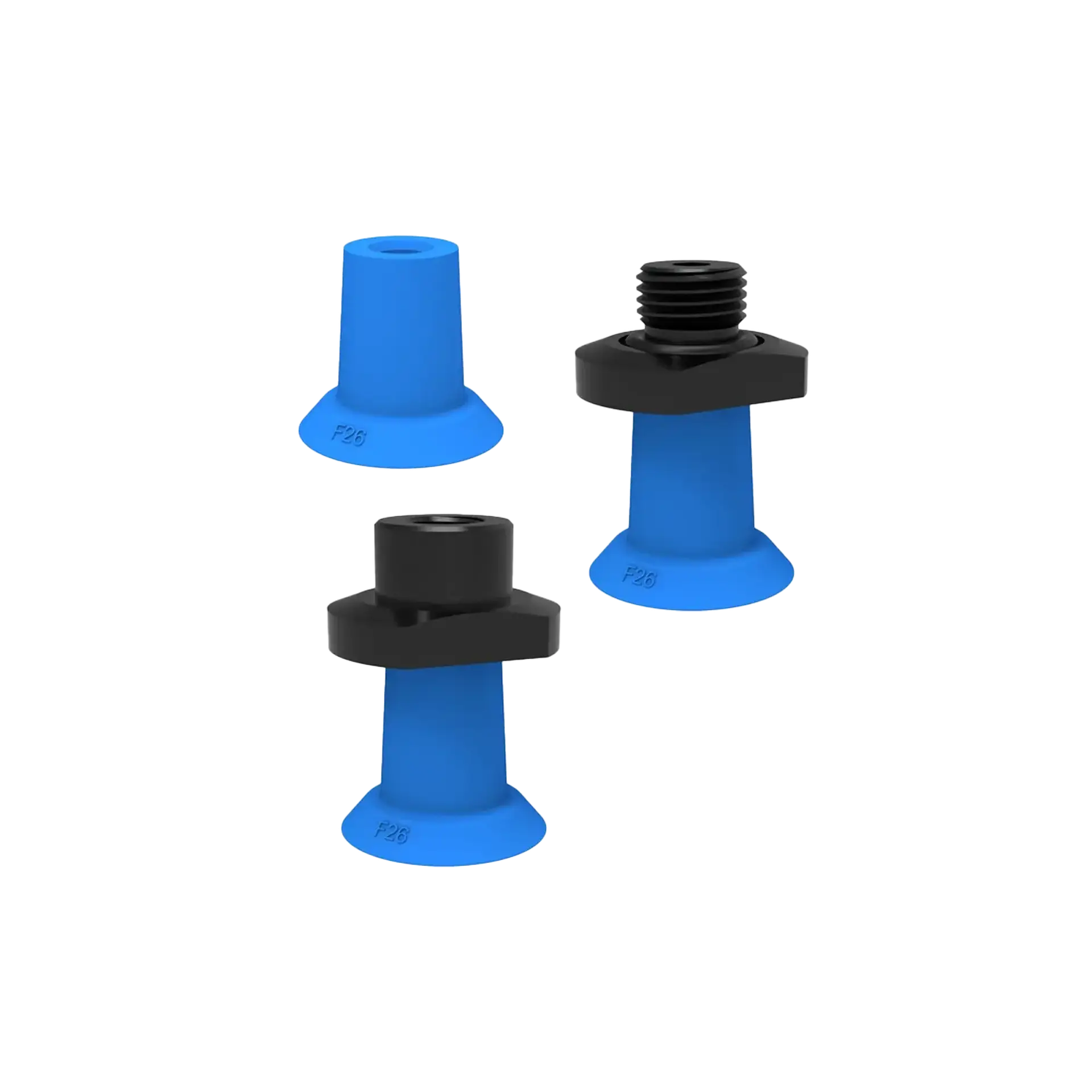 Series F flat suction cup (15 – 150 mm)