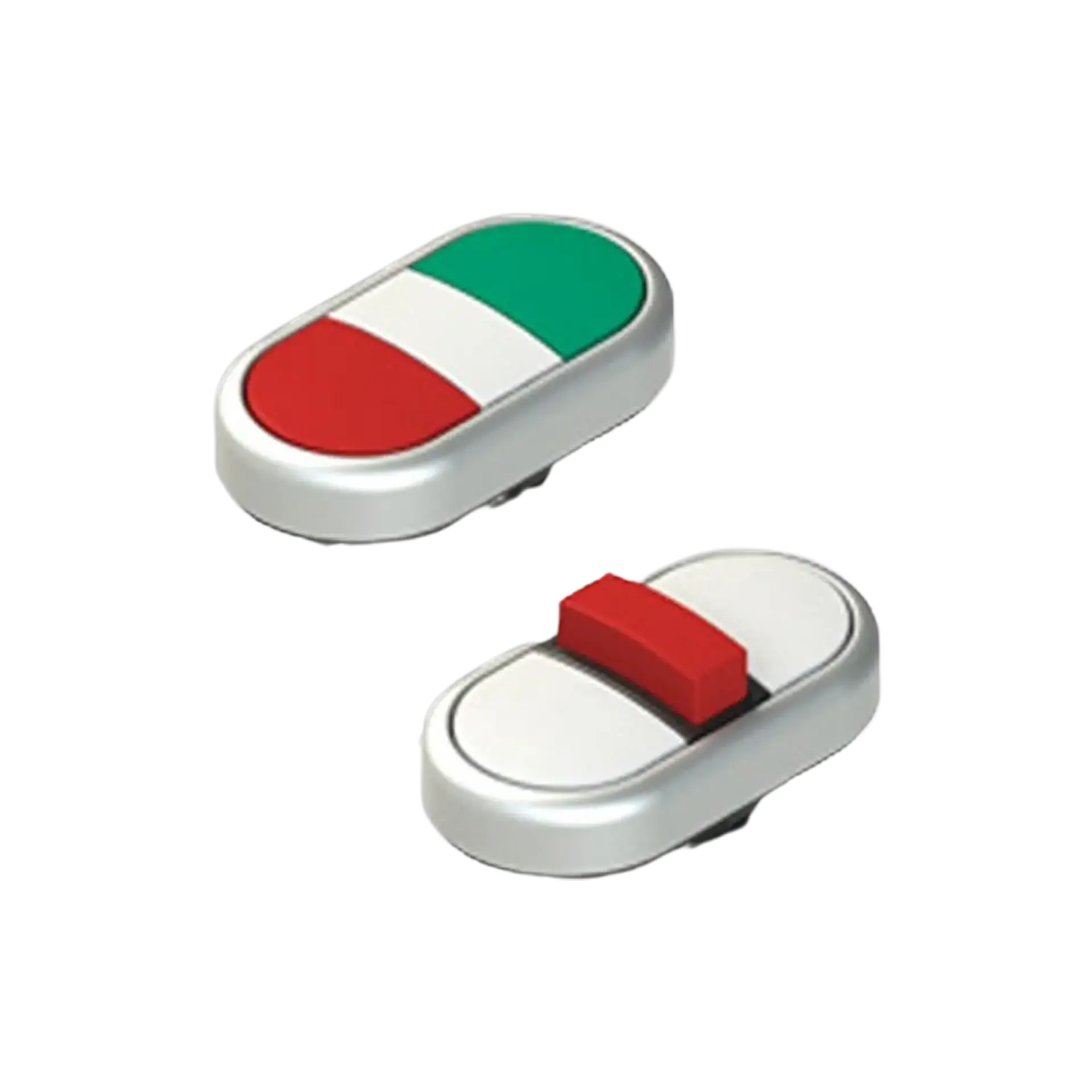 Double pushbuttons and triple buttons