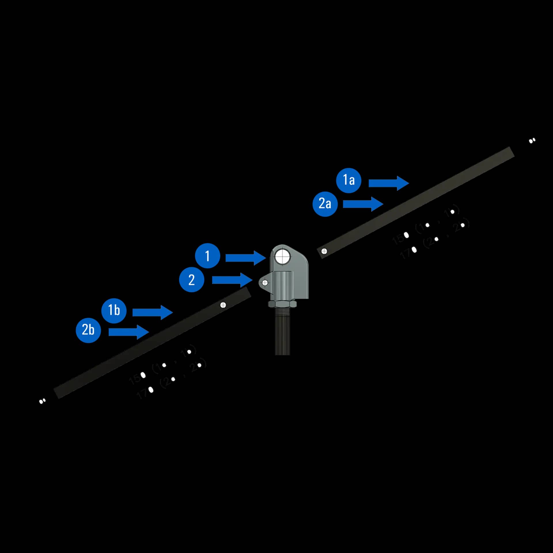 Release systems with lever