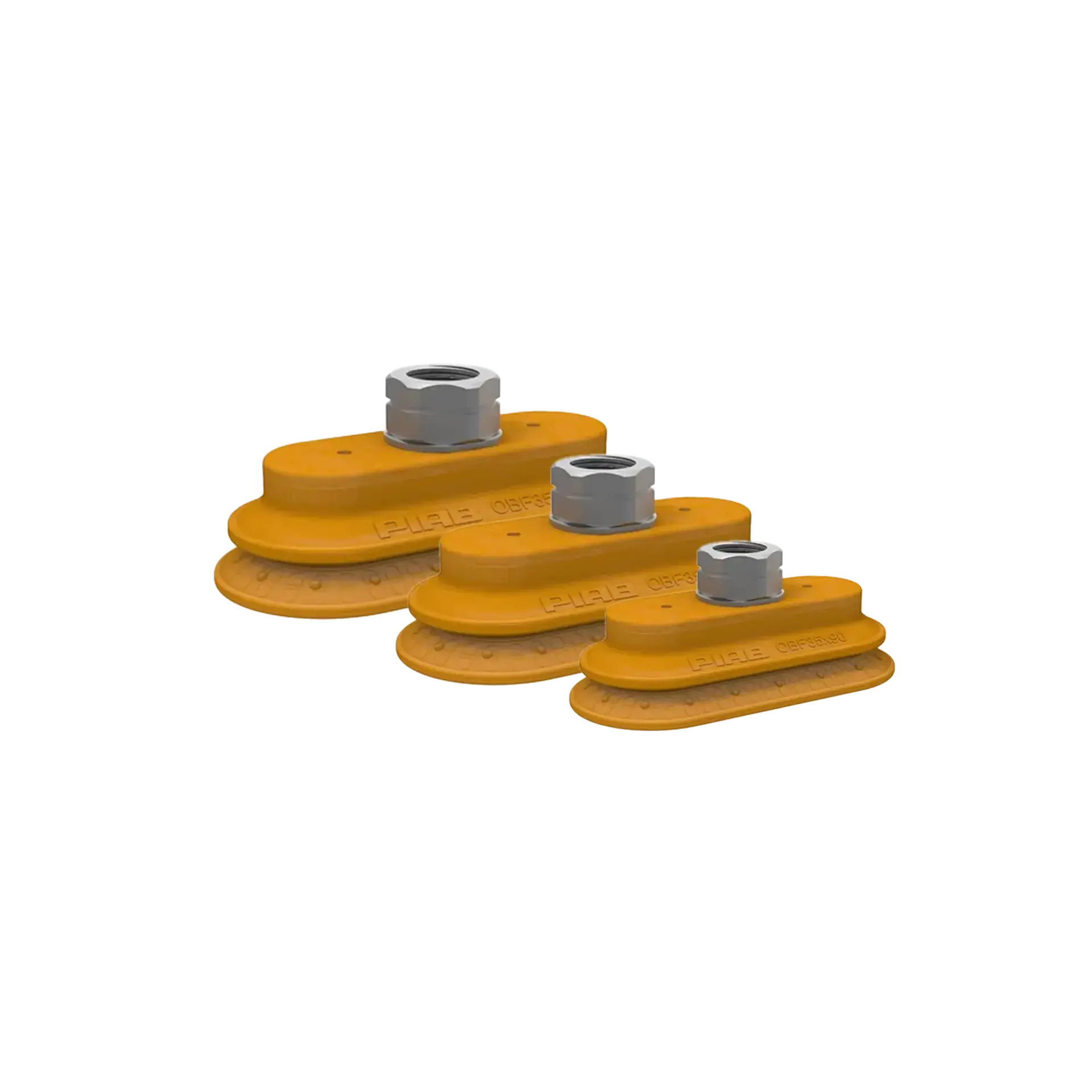 Series OBF oval friction bellows suction cups (35 x 90 – 65 x 170 mm)