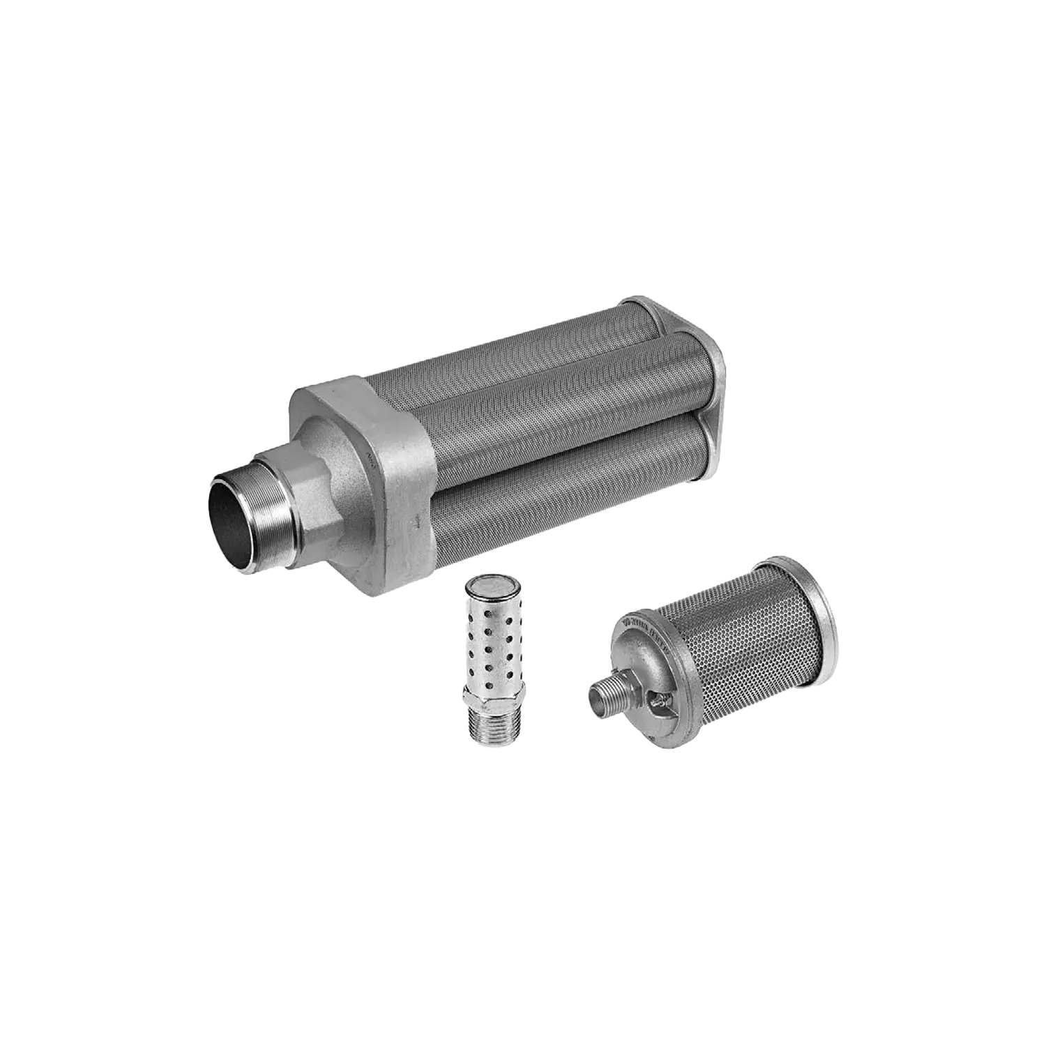 High-flow metal silencer