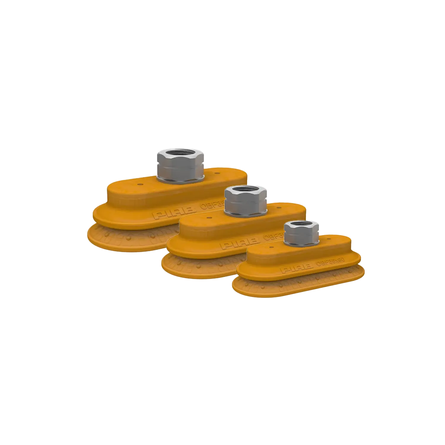 Ovale Friction Balgsaugnäpfe Serie OBF (35x90-65x170 mm)