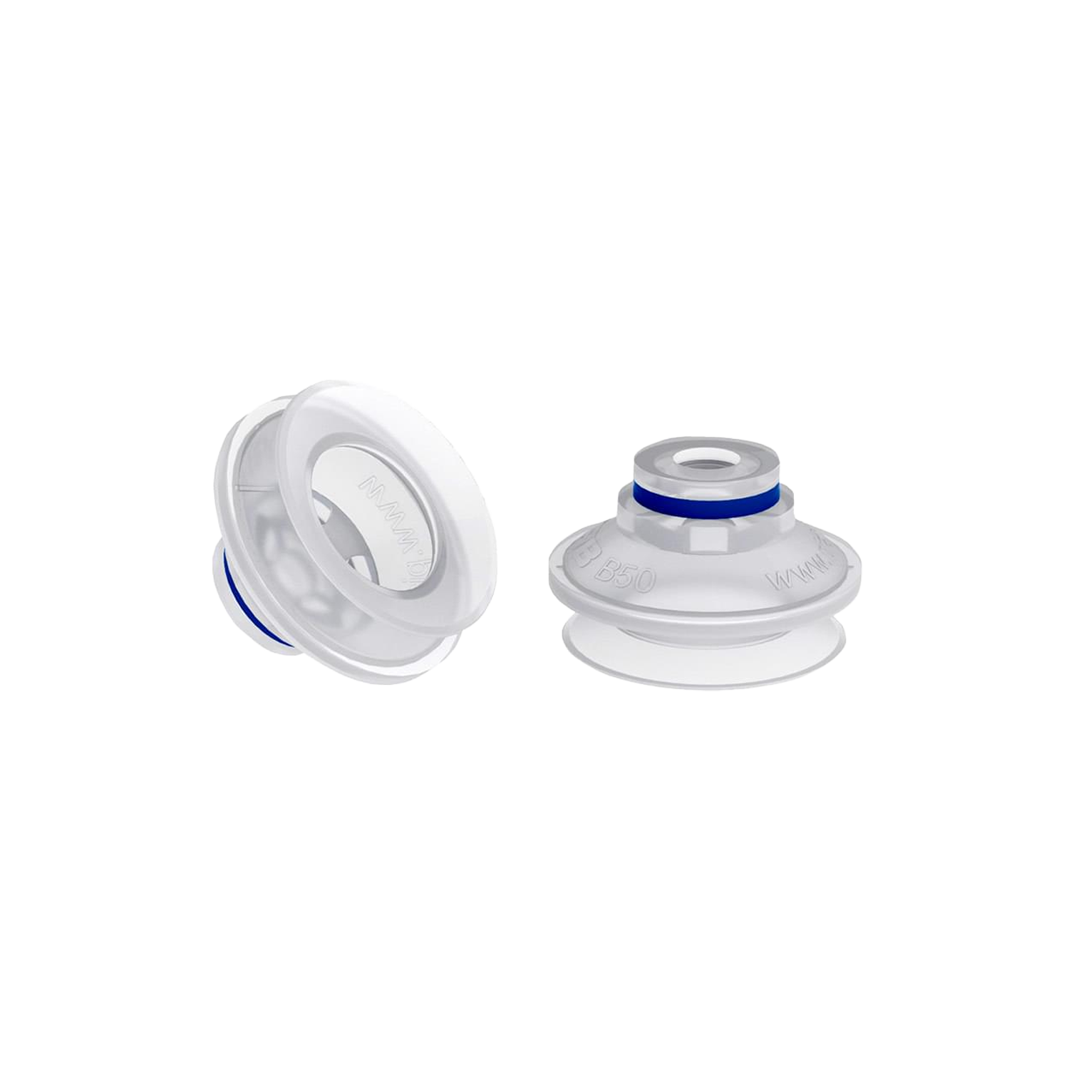 Series B FDA-compliant bellows suction cup (5 – 150 mm)