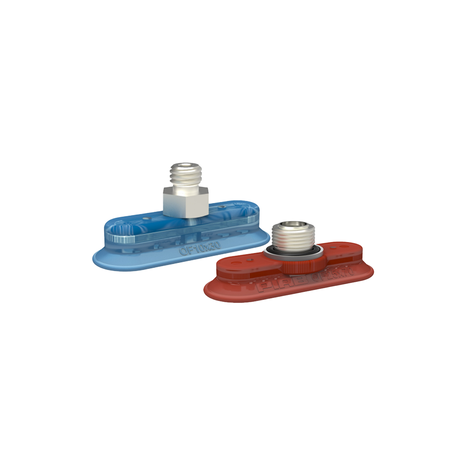 Ovaler, flacher Saugnapf Serie OF (10x30-70x175 mm)